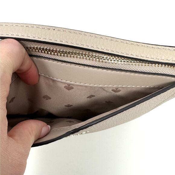 Kate Spade Harlow Crossbody Purse Warm Beige Leather WKR00058 - Picture 4 of 8